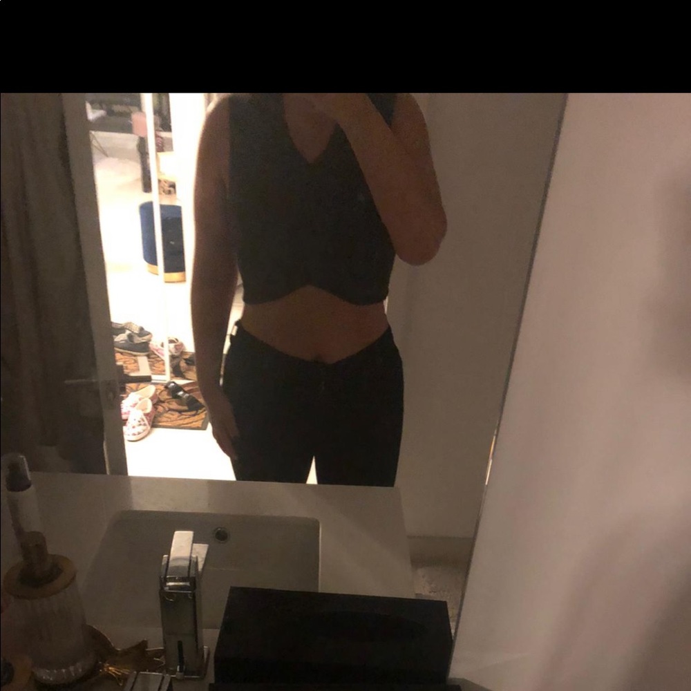 Grey crop top